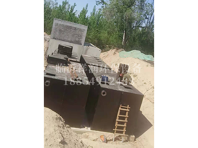 農(nóng)村生活污水處理設(shè)備安裝現(xiàn)場(chǎng)